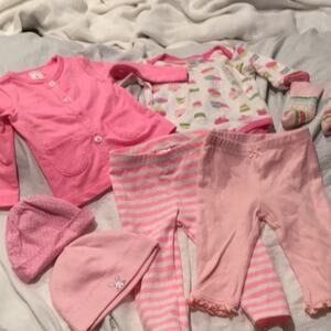 Baby girl pink bundle 6-9 m adorable euc
